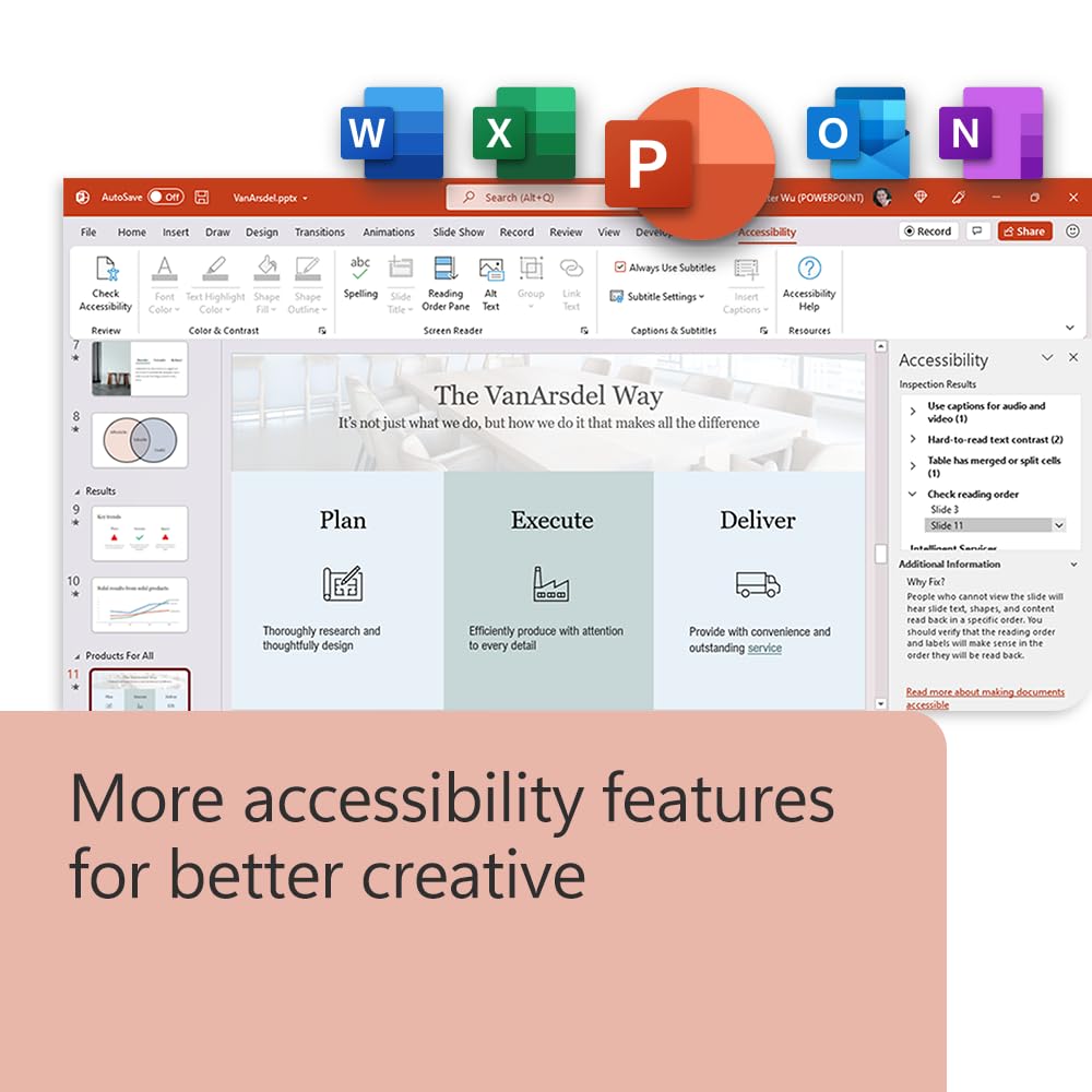 Microsoft Office Home & Business 2024 | Classic Desktop Apps: Word, Excel, PowerPoint, Outlook and OneNote | One-Time Purchase for 1 PC/MAC | Instant Download [PC/Mac Online Code]