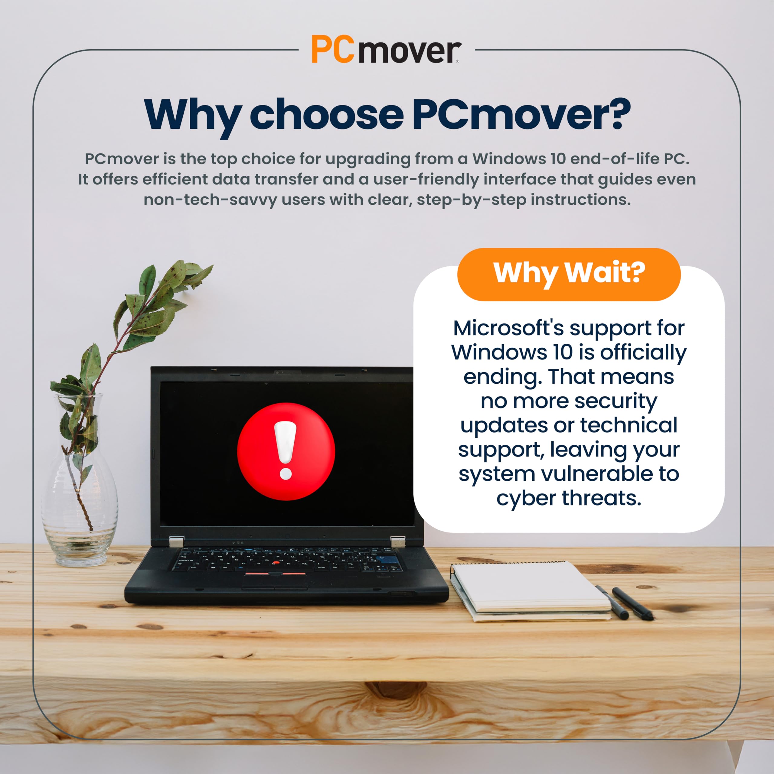 Laplink PCmover Ultimate 11 - Migration of your Applications, Files and Settings from an Old PC to a New PC - Data Transfer Software - With Optional High Speed Ethernet Cable - 1 License